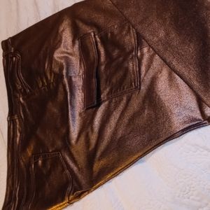 (NWOT) Size 32W Shiny Denim Cargo Pants